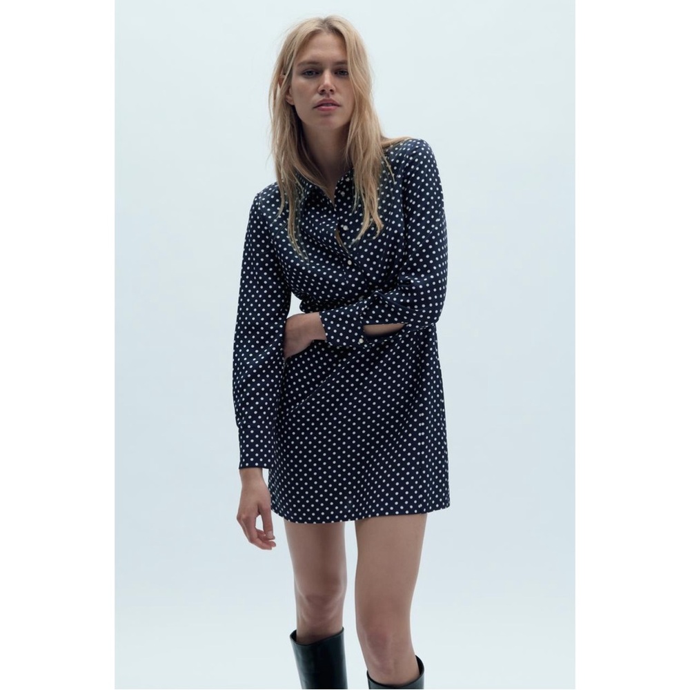 Zara short polka dot dress